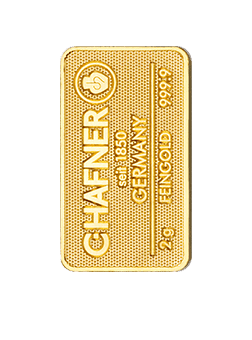 2 Gramm Goldbarren