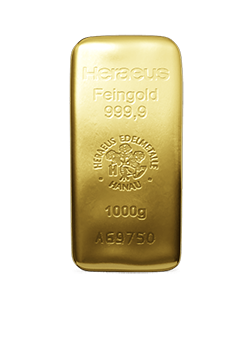1000 Gramm Goldbarren (Zollfreilager Hongkong)
