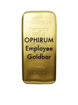 1000 Gramm OPHIRUM Employee Goldbar