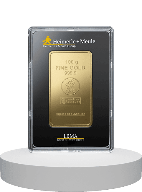 100 Gramm Goldbarren (Geprägt)