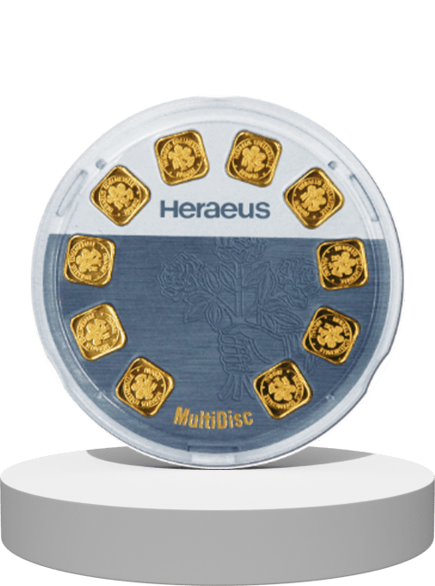 10x1 Gramm Heraeus MultiDisc